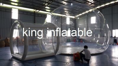 China OEM Outdoor Inflatable Clear Bubble Tent 6m Dia Inflatable Camping Tent for sale