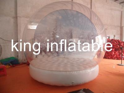 China Custom Clear PVC Bubble Balloon Inflatable Snow Globe Tent With Airtight Base for sale