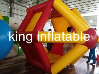 China 4m * 2.5m Walking On Blow Up Water Toy , PVC Inflatable Water Roller For Water Park for sale