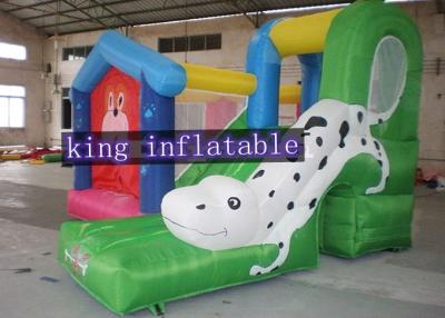 China Amusement Park Commercial Bouncy Castles With Dalmatians Slides For Rental for sale