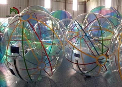 中国 ポリ塩化ビニールのスイカ水公園のためのチタニウム ジッパーが付いている膨脹可能な水球 販売のため
