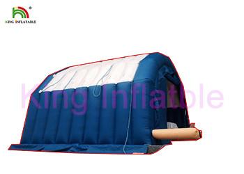 China Blue Inflatable Medical Tent With Water - Proof White Roof Double Stitching for sale
