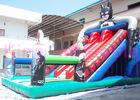 China Giant Colorful Super Man Inflatable Dry Slide OEM 0.55mm PVC Tarpaulin For Outdoor for sale