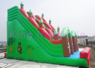 China Outdoor Giant Inflatable Forest Park Theme Dry Slide Vivid Animals Around For Rental for sale