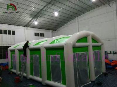 China Estabelecido fácil barraca inflável gigante impermeável verde/branca do evento e desmonta à venda