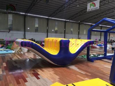 China 5m Long Huge Inflatable Water Toy / PVC Floating Totter Seesaw For Water Games for sale