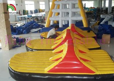 China Yellow / Red PVC Tarpaulin Inflatable Water Toy / Giant Shoes For Water Sports for sale