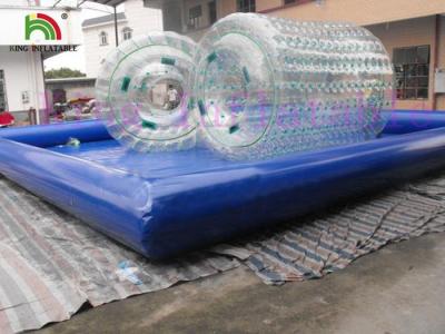 China Transparent Inflatable Water PVC Rolling Toy For Sea / Lake / Swimming Pools for sale