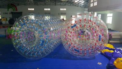 China Custom Blow Up Water Rolling Toy 1.0mm PVC tarpaulin and Bumper Zorb Ball for sale