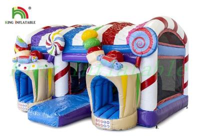 China Caramelo asombroso de salto inflable del castillo de los niños/diseño del mundo del helado en venta