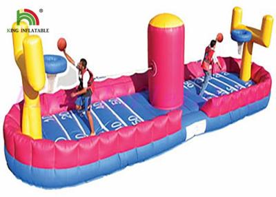 China Colorful Durable PVC Inflatable Sports Games Bungee Basketball Shooting Playground for sale