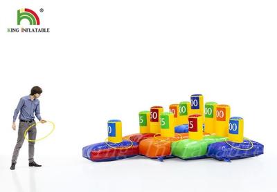China Attractive Classic Ring Throwing Inflatable Sports Games With Silk Printing for sale