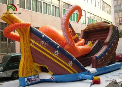 China PVC Tarpaulin Commercial Inflatable Dry Slide Fire retardant Slide For Adults / Kids for sale