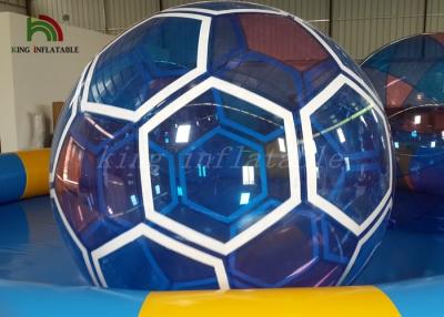 China 1.0 mm Transparent PVC / PTU Inflatable Soccer Ball Blow Up Walking On Water Ball for sale