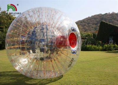 China Crazy Giant Human Hamster Ball , Grass / Hill PVC Water Roller Ball for sale