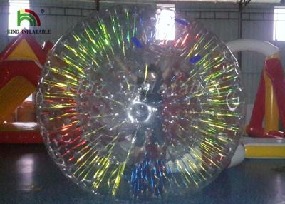 China Shining Zorb / Clear Inflatable Coloful Shining Flash Roller Ball For Grassplot rolling for sale