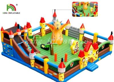 China Outdoor Giant Inflatable Amusement Park Colorful PVC Tarpaulin Combo Playground for sale