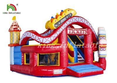 China Campo de jogos combinado durável do PVC do parque de diversões inflável feliz do mundo para a criança à venda