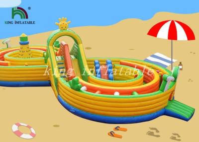 China Campo combinado inflável do divertimento de Multiplay do campo de jogos da cor brilhante para crianças à venda