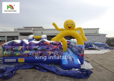 China Entretenimiento al aire libre inflable de los juegos los 5m de la despedida de la casa del salto del océano en venta