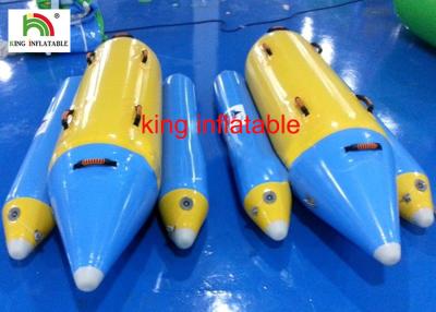 Chine 2 bateaux de pêche gonflables de mouche de jeux de l'eau de personnes, bateau de banane gonflable de PVC à vendre
