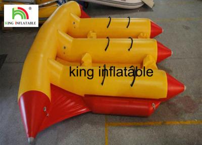 China Amusement Water Inflatable Fly Fishing Boat Inflatable Banana Boat For Surfing Games for sale