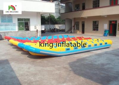 China 16 People PVC Tarpaulin Inflatable Fly Fishing Boats Giant  With Double Reinforces for sale