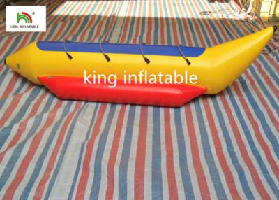 China 3 Persons 0.9mm PVC Banana Boat For Amateur Boat Race / Family Adventure for sale