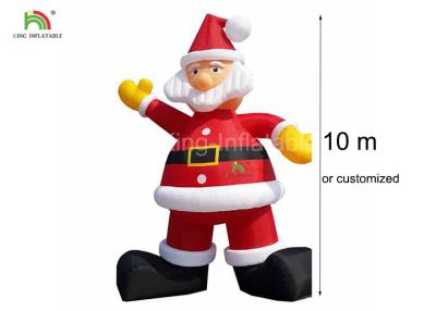 China 210D Nylon 10 m H Inflatable Santa Claus Advertising Christmas Decoration for sale