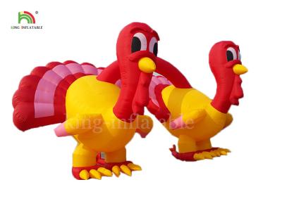 China Red And Yellow Inflatable Turkey Arches Merry Christmas Thanksgiving Promotion Advertising for sale
