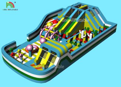 China 22*15 m Inflatable Amusement Equipment Kids Play Park Dry Slide Bouncer for sale