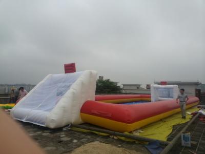 China Inflatable Football Playground Inflatable Sports Games For Amusement Park Equipment Family Use for sale