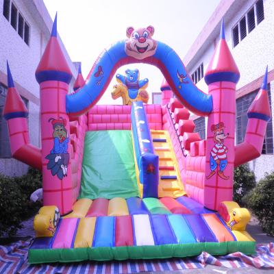 China Customize Inflatable Jumping Castle With Slide Children Inflatable Bouncer PVC Tarpaulin for sale