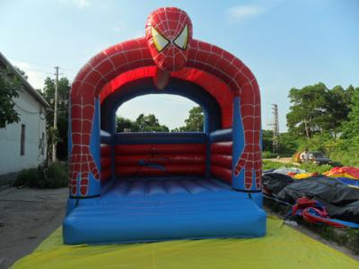 China Spider Man Commercial Bounce Houses fire retardant , Customized for sale