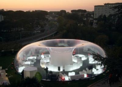 China Transparent PVC Dia 5m Inflatable Bubble Tent for sale
