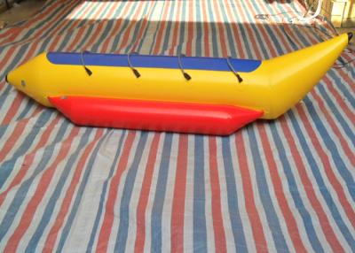 China Single Row Inflatable Fly Fishing Boats / Banana Boat For 4 Persons 0.9 mm PVC Tarpaulin  for sale