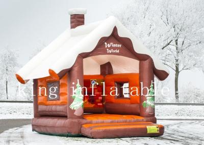 China Winter World Theme 0.55mm Commercial Inflatable Jumping Castle for sale