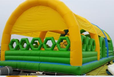 China New Design Commercial Outdoor Children Inflatable Amusement Park with Cover Tent for sale