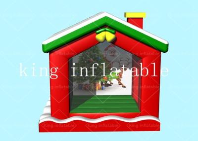 China Christmas Commercial 0.55 mm PVC Inflatable Bouncer House 3.3x2.75x3.5m for sale