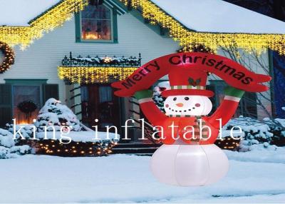 China Los productos inflables al aire libre de la Navidad de 10 m ventilan el muñeco de nieve soplado del día de fiesta en venta