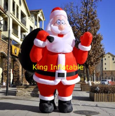China 210D 2m  3m High Inflatable Santa Claus For Home Backyard for sale