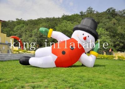 China 210D nylon Openlucht 20ft Kerstmis Opblaasbare Santa For Advertising Te koop