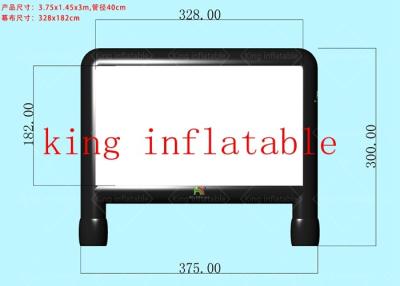 China tela de filme inflável exterior de encerado 6*4 m do PVC de 0,65 milímetros à venda