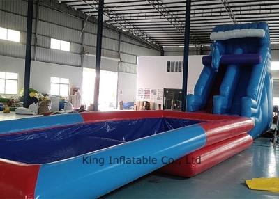 Chine Glissière gonflable de piscine de dauphin de PVC de bâche de thème durable de dauphin avec la taille différente à vendre