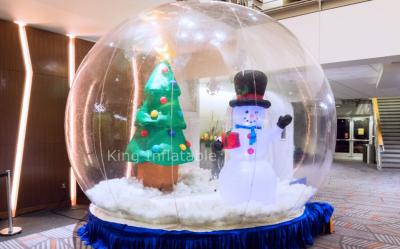 China 0.8 Mm PVC Inflatable Christmas Snow Globe For Outdoor Event for sale