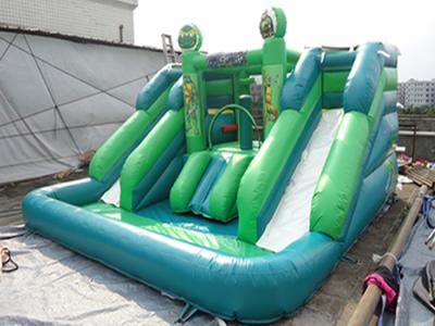 China CE Certificates Inflatable Water Slide PVC Tarpaulin Material For Outdoor Games for sale
