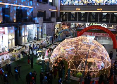 China 9m Durchmesser-halbe Hauben-klares aufblasbares Blasen-Zelt für Partei zu verkaufen