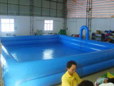 China PVC Tarpaulin Inflatable Swimming Pools Double Pipe Swimming Pool for sale