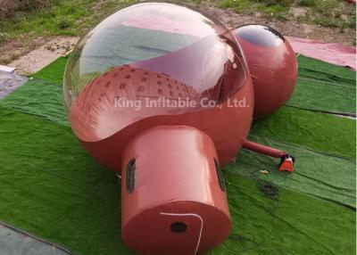 China Brown 5m Inflatable Bubble Tent Camping House For Outdoor Hotel for sale