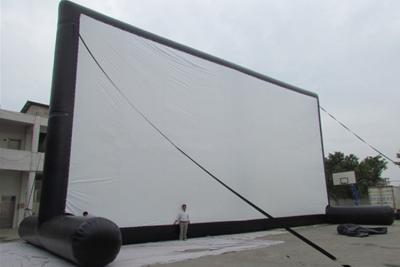 China ASTM Outdoor Inflatable Movie Screen Black Frame Structure for sale